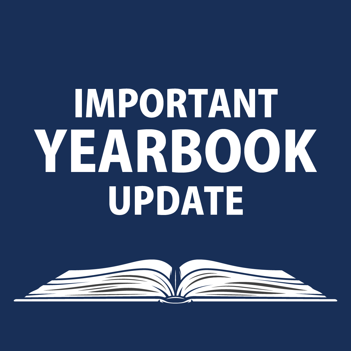  The deadline to order your yearbook is March 14th.    