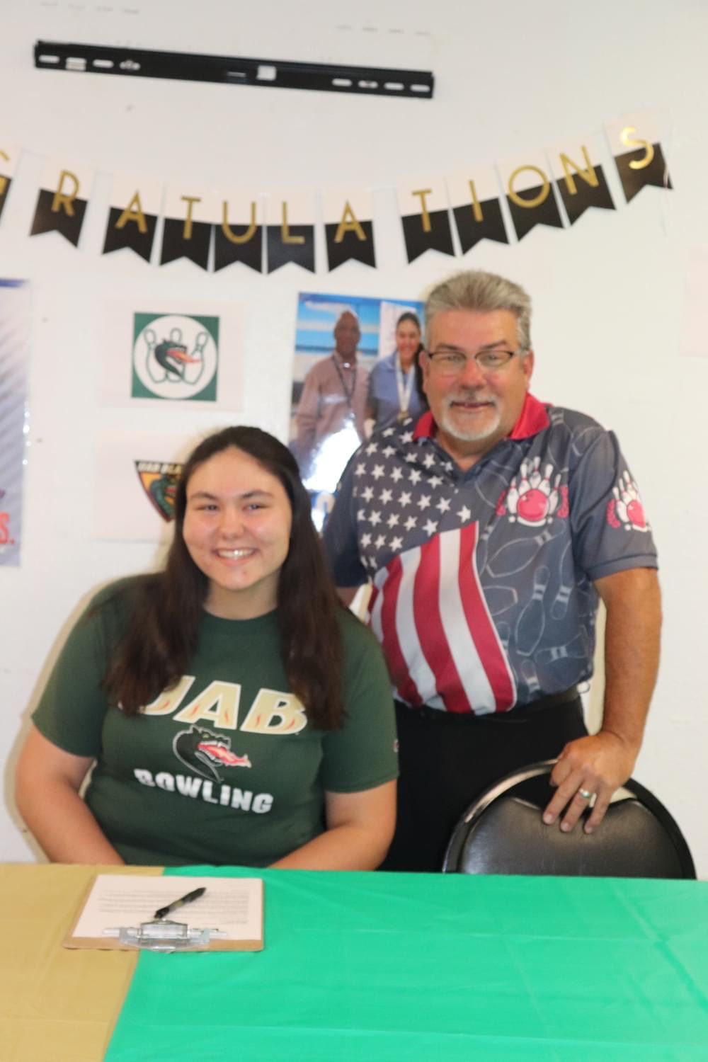  Madison and her Coach, Mr. Demartino