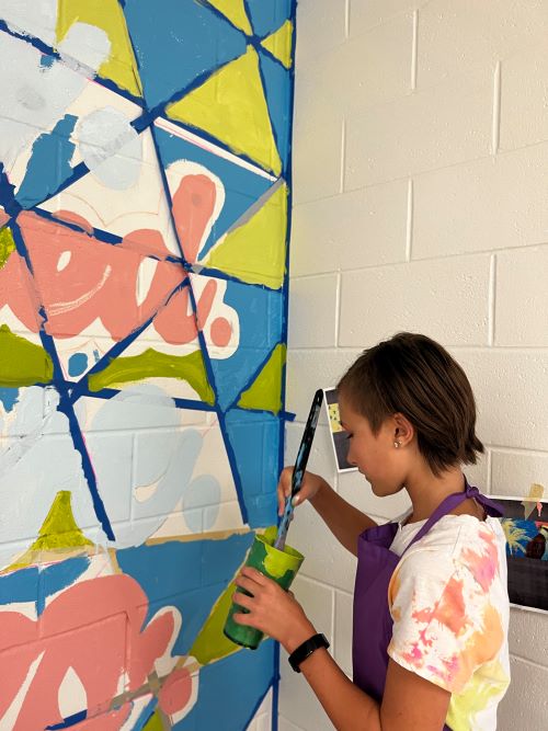 Mural Painting Camp student