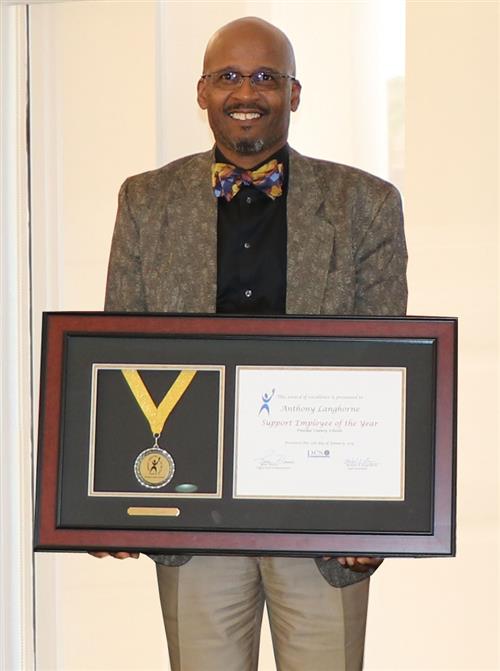 Tony Langhorne named PCS 2018-19 Support Employee of the Year