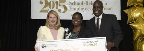 Cheryl A. Thomas, a Pinellas County Schools bus driver and training assistant, was named Florida's 2015 School-Related Employee 