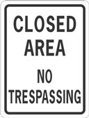 no trespassing