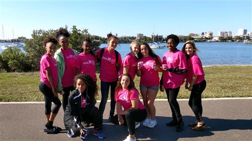 DHHS Flag Football Team--Volunteers at Iron Man 