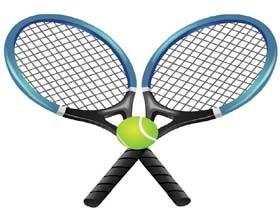 Tennis racquets and ball
