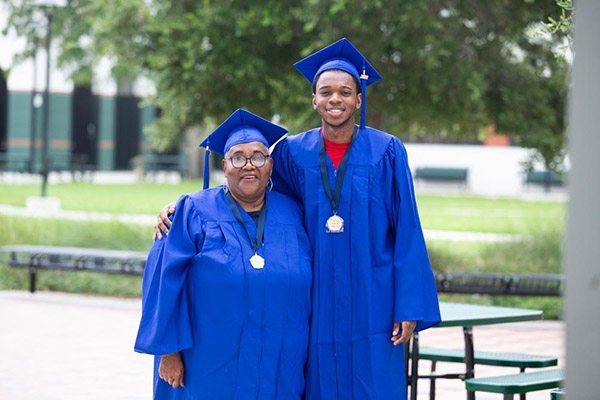 Grandmother-Grandson Duo Graduate Together