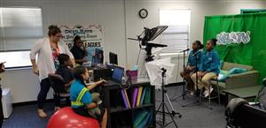 Scholars prep for MEL TV News Show 