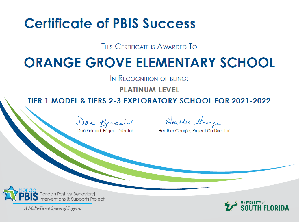  PBIS Award