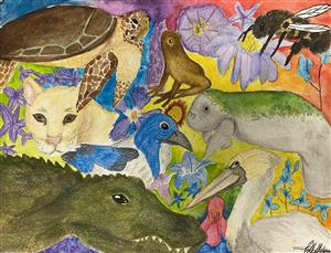 Winning artwork by Evelyn Allen