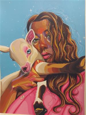 Charlotte Bayly, Artwork: “Girl With A Goat”  