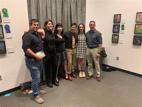 People at the Surreal Exhibit 