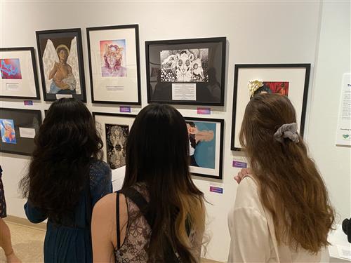 Visitors and the Word and Image Exhibition