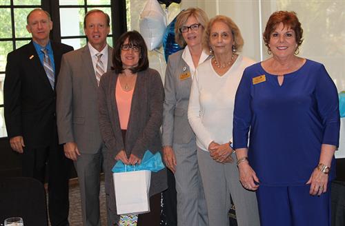 TracyEllis with boad members when she was name the Adult Catergory winner at the district level.