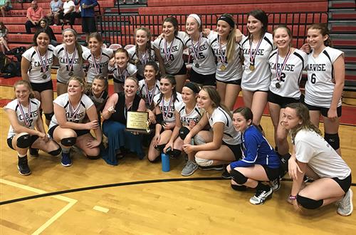 Carwise Middle School girls volleyball team 