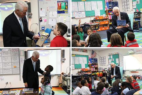 Congressman Charlie Crist visits Sandy Lane Elementary 