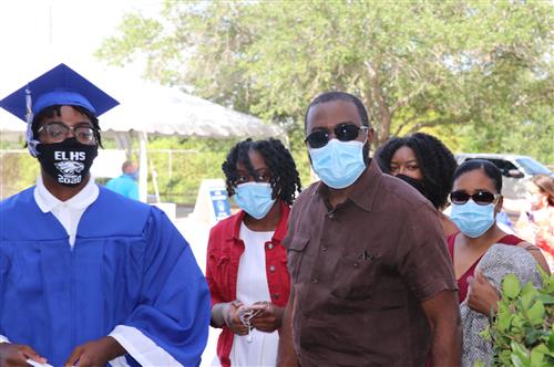 East Lake High student prepares for graduation. 