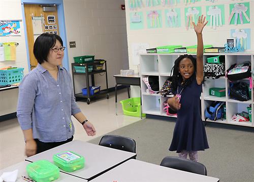 Haruko Takamizawa, a junior high Junior teacher from Nagano, Japan, spent a month in Pinellas County. 