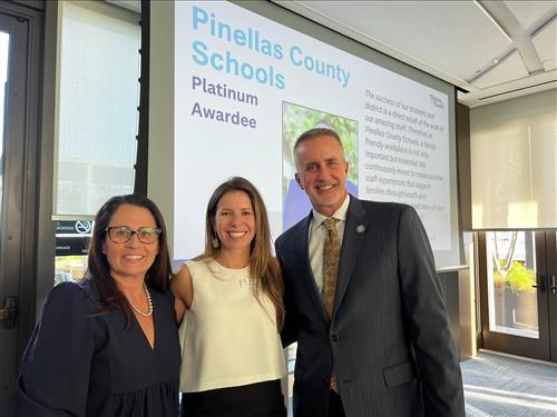 Pinellas County Schools accepting family friendly workplace award