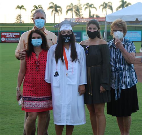 Family from Seminole High at graduation 