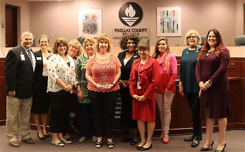 Lynne Anthony, a social worker at Dunedin Elementary School, was named the Student Services Employee of the Year Award 