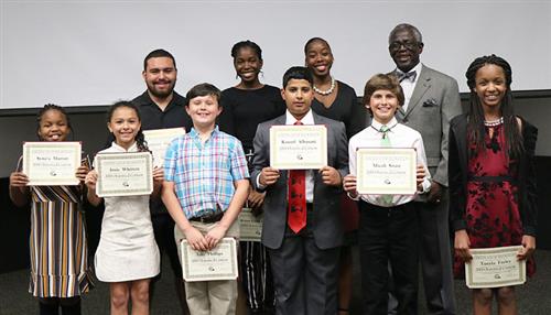 CAP oratorical contest winners.