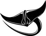 Flying manta ray 