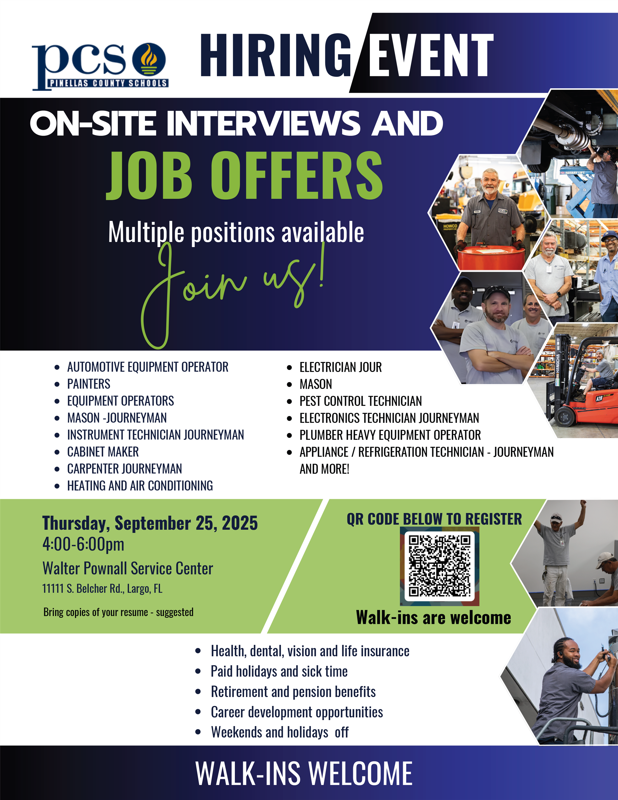 Hiring Event - On Site Interviews and Job Offers