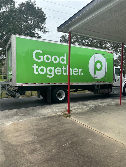 Good Together - Publix truck at school.