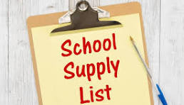  2024-2025 General Morgan Fitzgerald School Supply List
