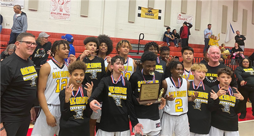 Oak Grove Middle Boys Basketball team 