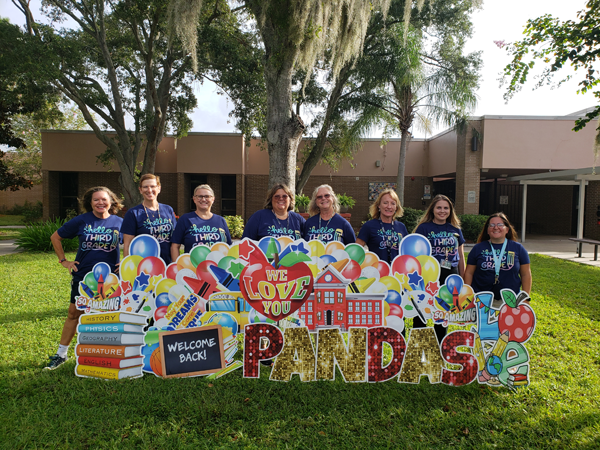 The Panda-tastic 3rd Grade Team of Eisenhower Elementary welcome students back to school.