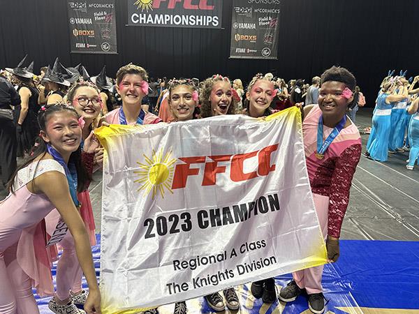 Largo High School’s Indoor Color Guard  win gold at the 2023 FFCC championship!