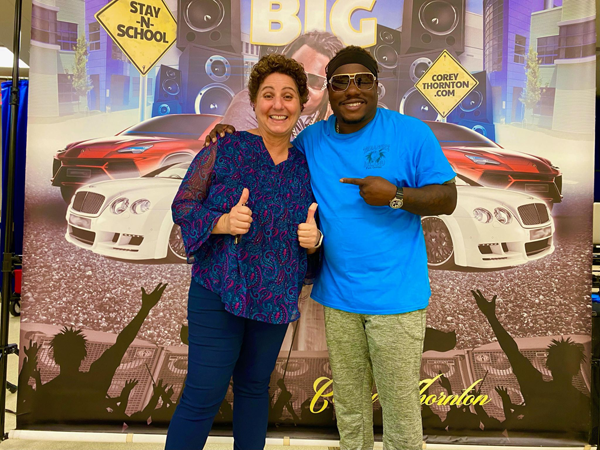 Educational Rap Artist Corey Thornton, visited Highpoint Elementary School to perform an Attendance Awareness School Motivation Assembly.