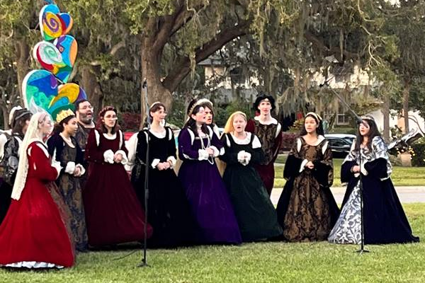 The Largo High School Choir performed at Christmas at Doyle Park sponsored by Mr. & Mrs. Doyle Sr., The Belleair Community Foundation and the Town of Belleair.