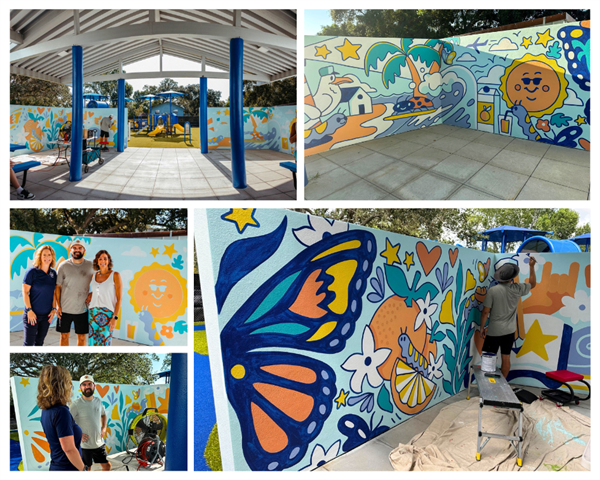 Mural unveiled at Paul B. Stephens School.