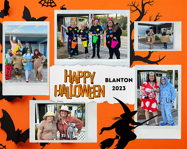 Blanton Elementary celebrated Halloween by having a character day parade.