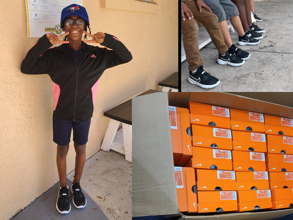 An air of excitement and appreciation filled the hallways as Lealman Avenue Elementary scholars received new Nike shoes generously donated by Bo Bichette, Toronto Blue Jays shortstop and Lakewood High School Alumni.