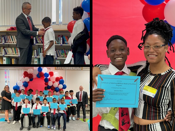M.K. Rawlings Elementary students were inducted into 5000 Role Models while their proud parents watched in attendance.