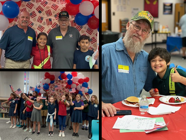 Veterans were honored with a Veterans Day celebration breakfast at M.K. Rawlings Elementary.
