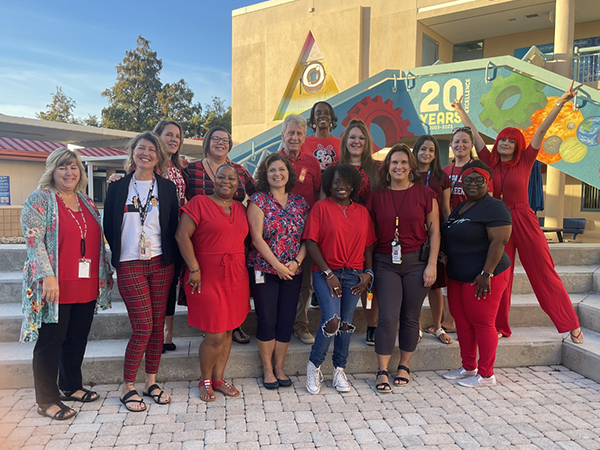 Douglas L. Jamerson Elementary staff participated in Red Ribbon Week!