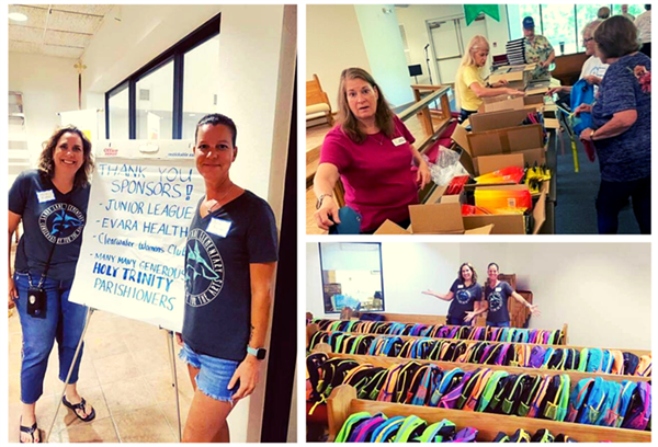 Community partners donate backpacks and supplies to Sandy Lane Elementary
