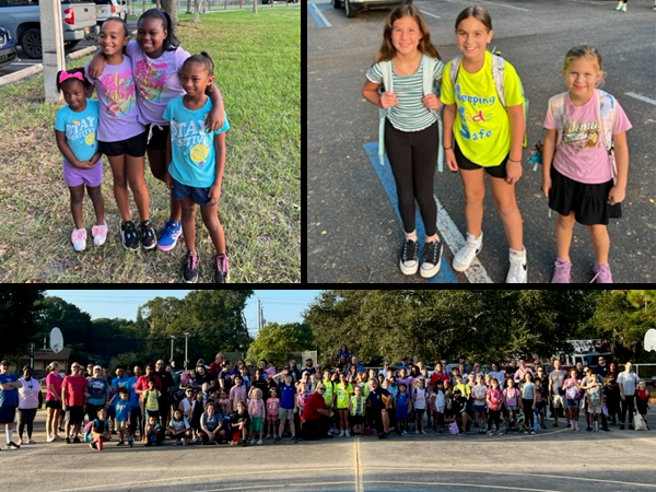 Oldsmar Elementary participated in the National Walk to School Day.