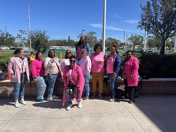 Disston Academy of Progress and Enterprise raises awareness for Breast Cancer Awareness Month. 