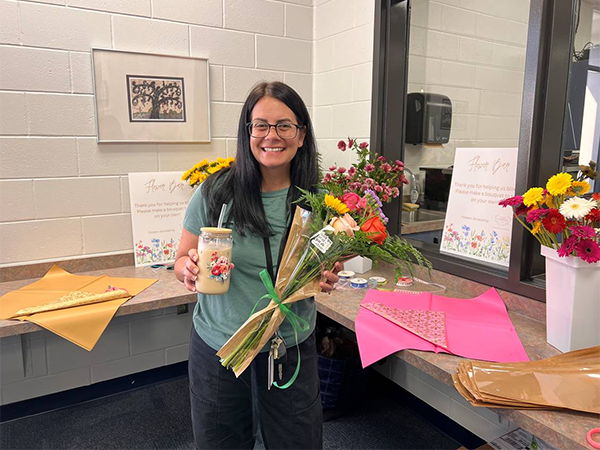 Shore Acres Elementary had a flower bar for our teachers as one of the many events during teacher appreciation week.