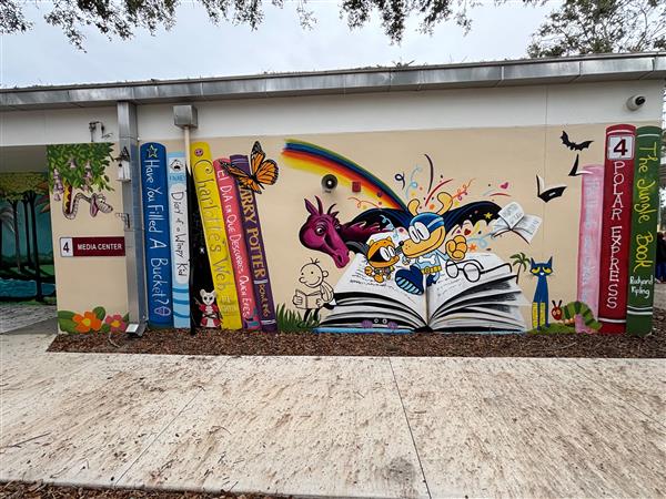 Murals at Garrison Jones Elementary.