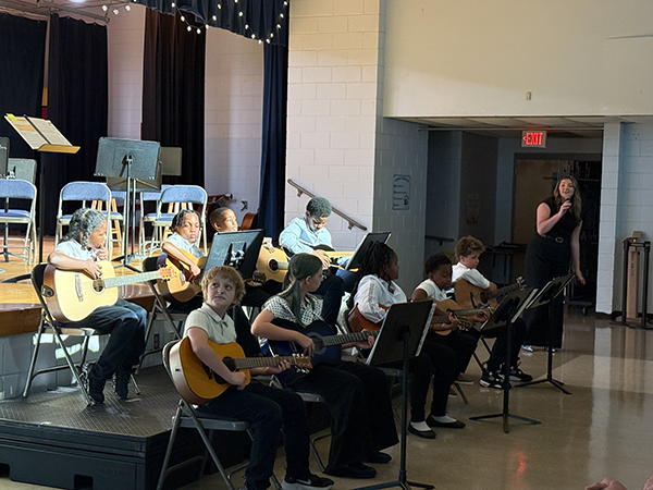 Ms. Gummerman and the guitar students at Perkins Elementary put on an amazing show.