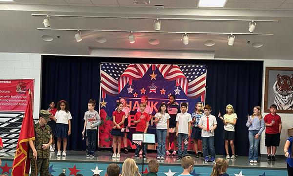 Tarpon Springs Fundamental Elementary School honored  veterans with a breakfast and assembly. Each branch of the military was individually recognized and explained to students. Students proudly introduced their family veteran to the school. 