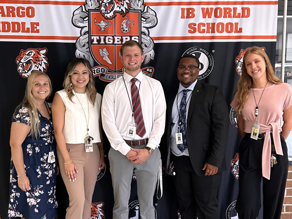 Staff on the first day of school.